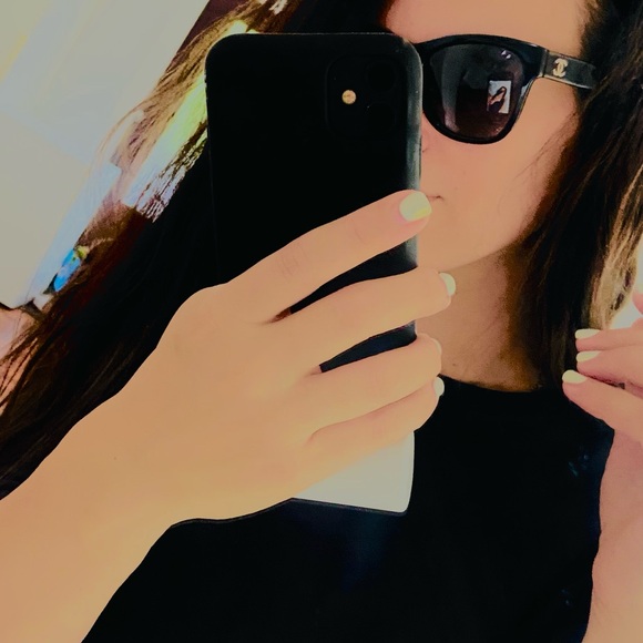 100% AUTH SQUARE CHANEL POLARIZED SUNGLASSES BLACK RECEIPT , CASE , TAG - Picture 17 of 17